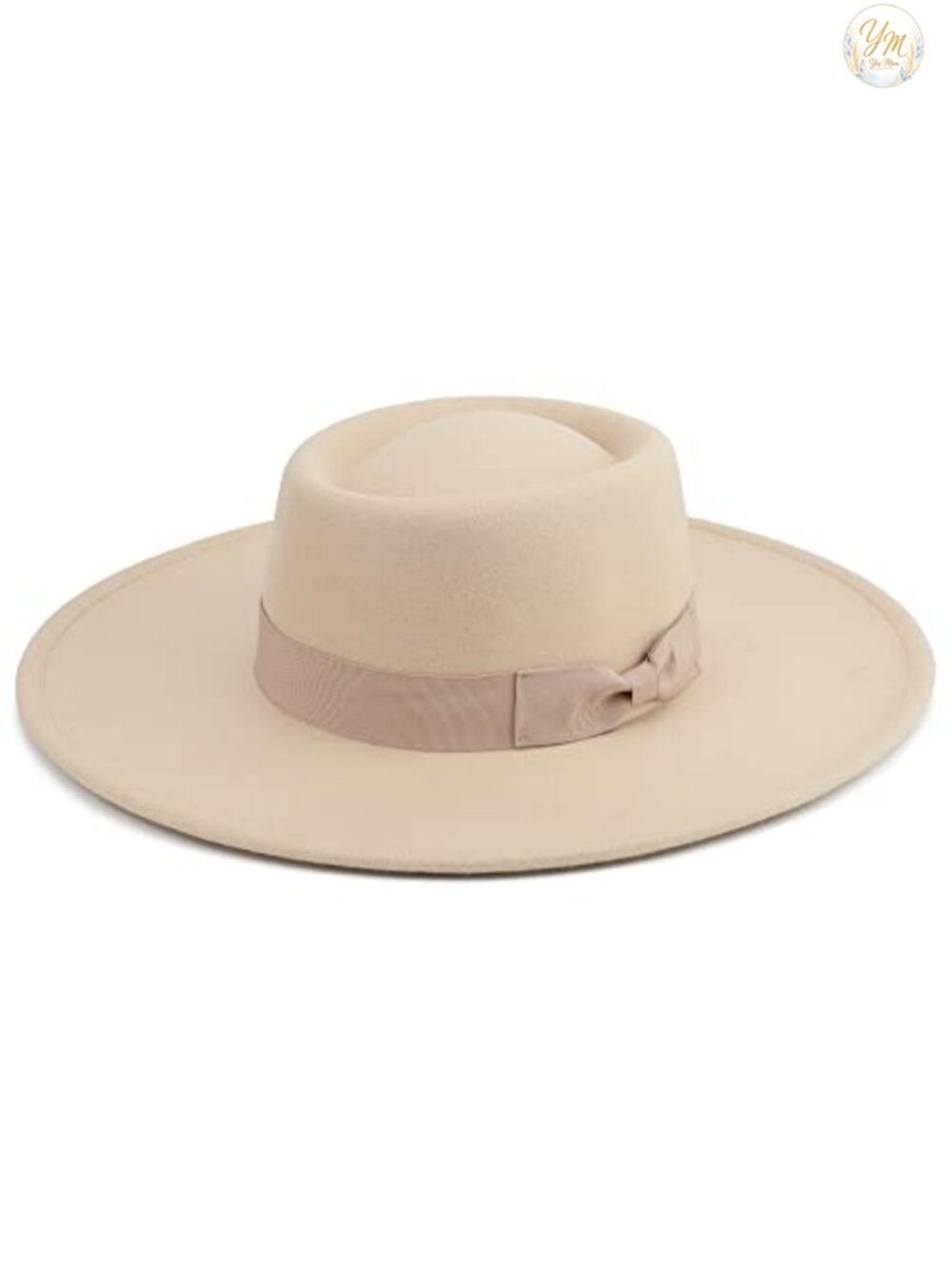 Big Wide Brim Fedora Hat for Women - Adjustable Wool Blend Party Hat